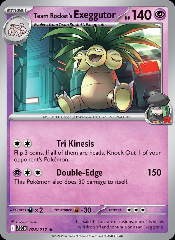 Team Rocket's Exeggutor #078 — Ascended Heroes