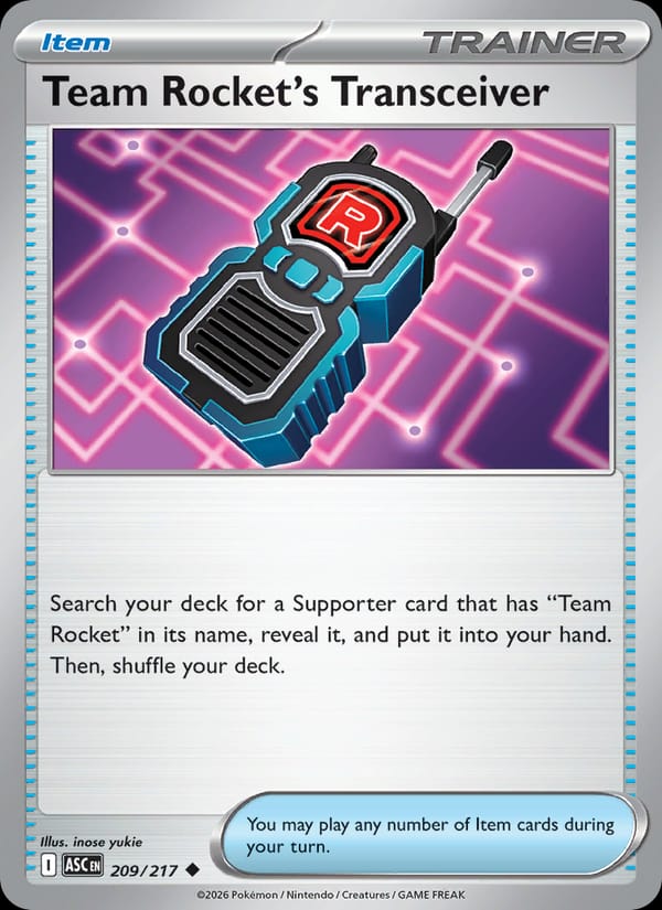 Team Rocket's Transceiver #209 — Ascended Heroes
