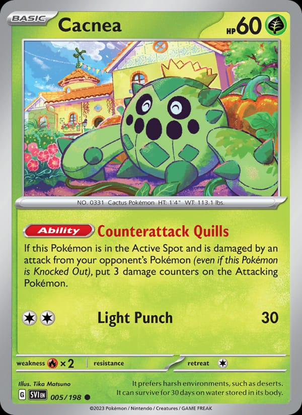 Cacnea #005 — Scarlet & Violet