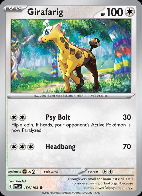 Girafarig #154 — Paldea Evolved
