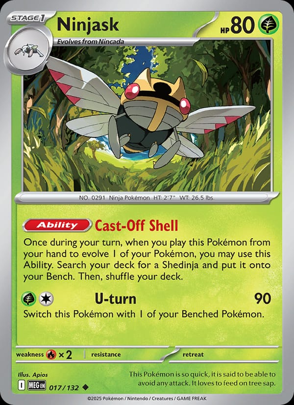 Ninjask #017 — Mega Evolution