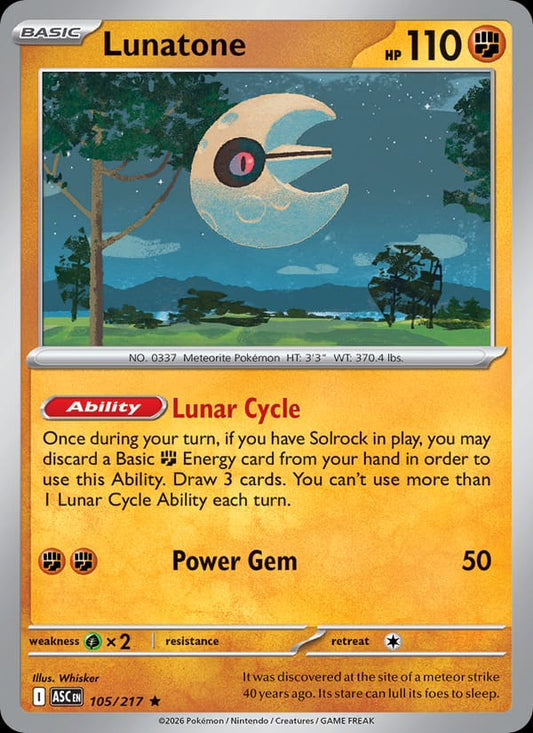 Lunatone #105 — Ascended Heroes