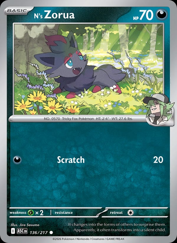 N's Zorua #136 — Ascended Heroes