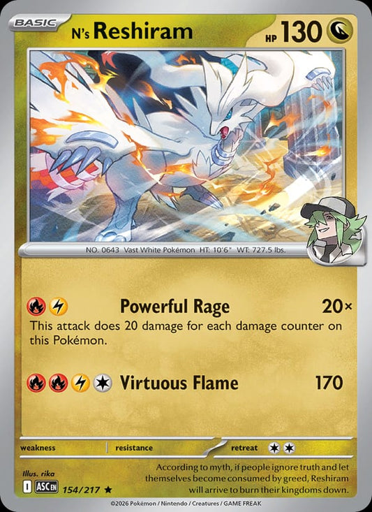 N's Reshiram #154 — Ascended Heroes
