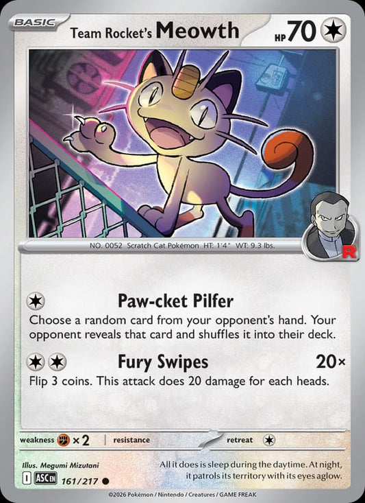Team Rocket's Meowth #161 — Ascended Heroes