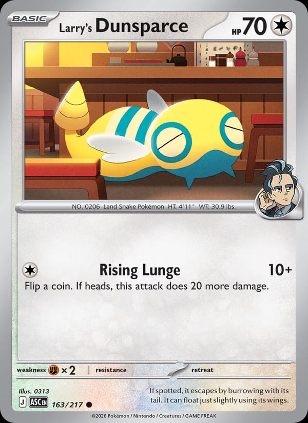 Larry's Dunsparce #163 — Ascended Heroes