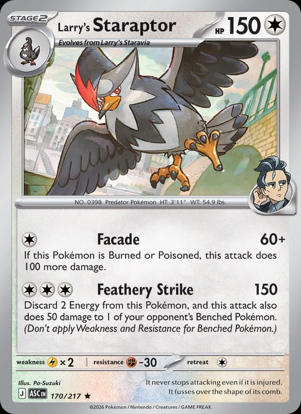 Larry's Staraptor #170 — Ascended Heroes