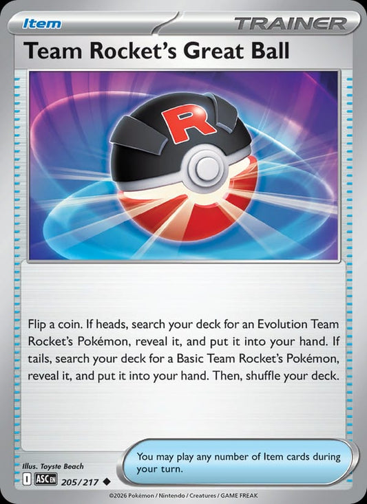 Team Rocket's Great Ball #205 — Ascended Heroes