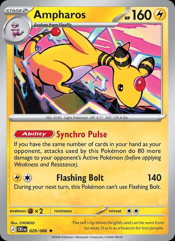 Ampharos #029 — Chaos Rising