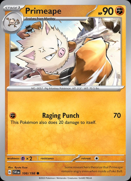 Primeape #108 — Scarlet & Violet