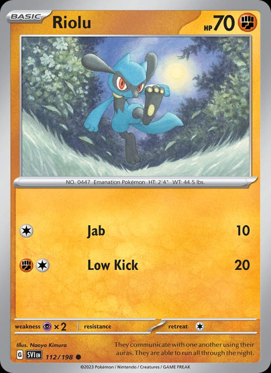 Riolu #112 — Scarlet & Violet