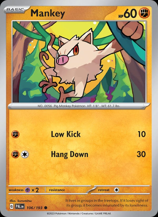 Mankey #106 — Paldea Evolved