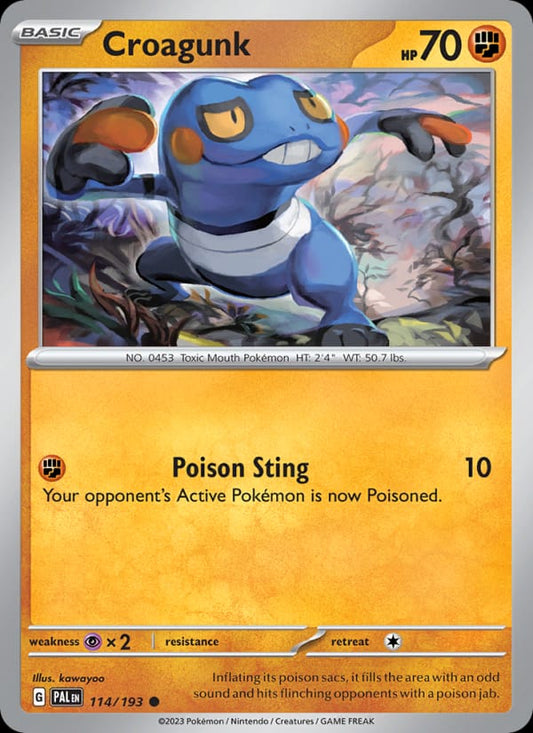 Croagunk #114 — Paldea Evolved