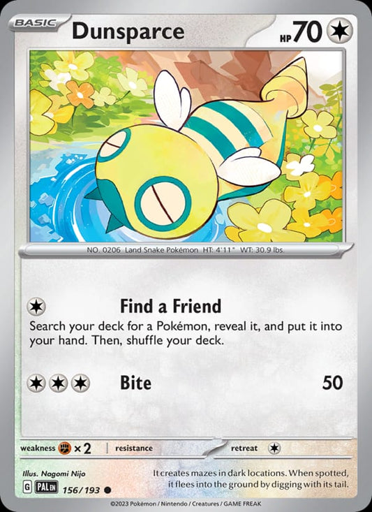 Dunsparce #156 — Paldea Evolved