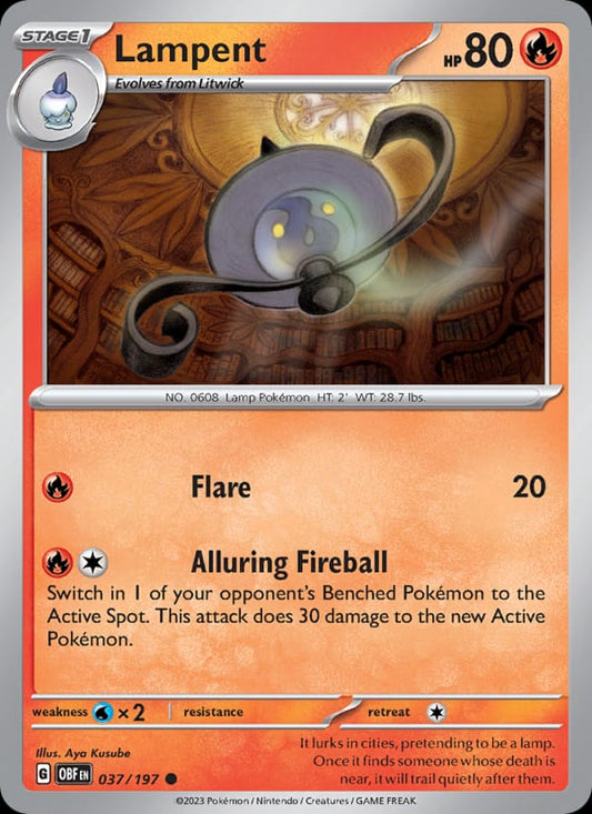 Lampent #037 — Obsidian Flames