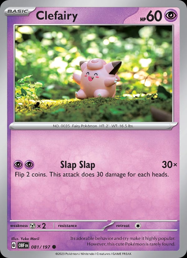 Clefairy #081 — Obsidian Flames