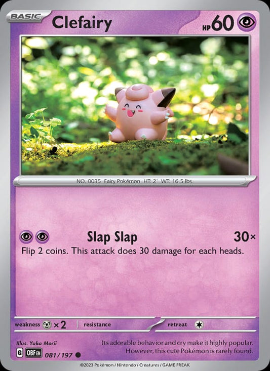 Clefairy #081 — Obsidian Flames
