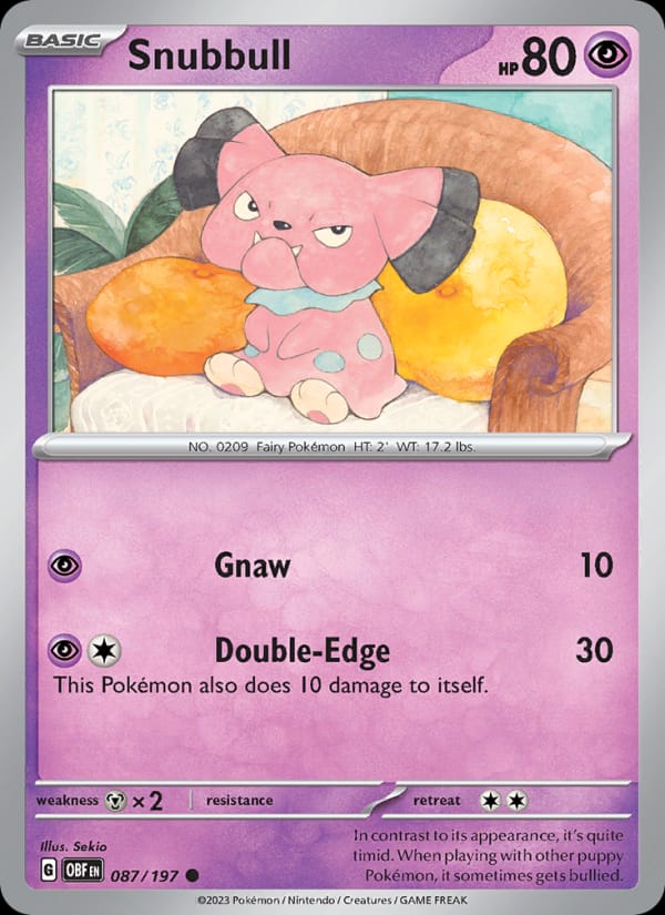 Snubbull #087 — Obsidian Flames