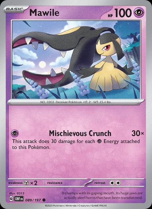 Mawile #089 — Obsidian Flames