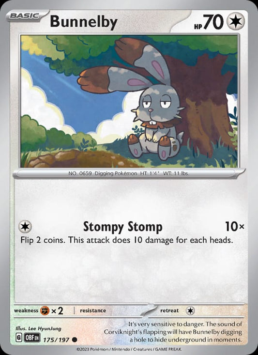 Bunnelby #175 — Obsidian Flames
