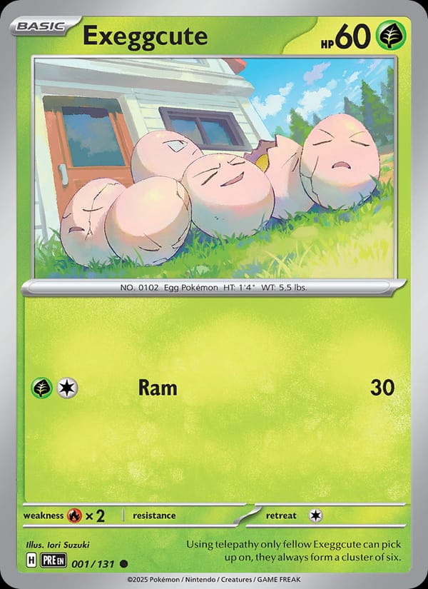 Exeggcute #001 — Prismatic Evolutions