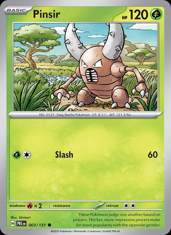 Pinsir #003 — Prismatic Evolutions