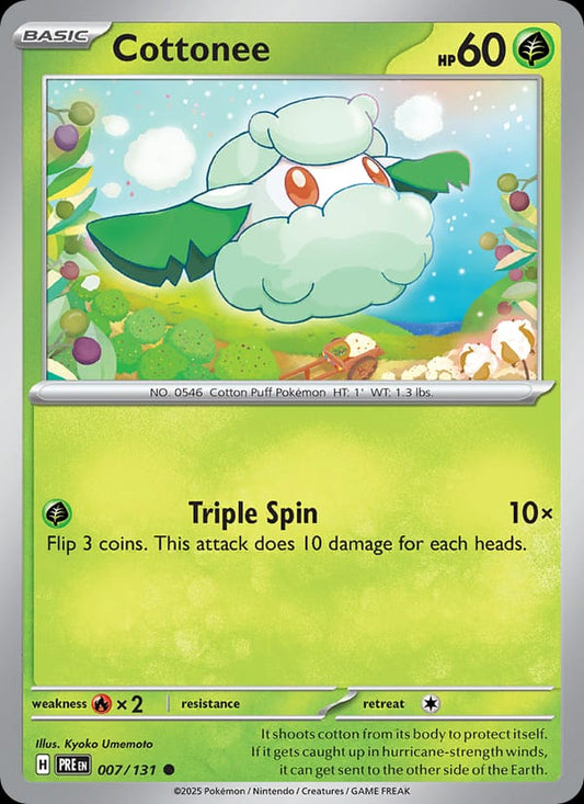 Cottonee #007 — Prismatic Evolutions