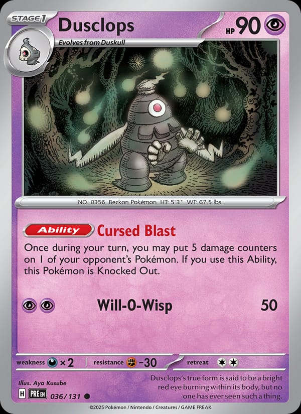Dusclops #036 — Prismatic Evolutions