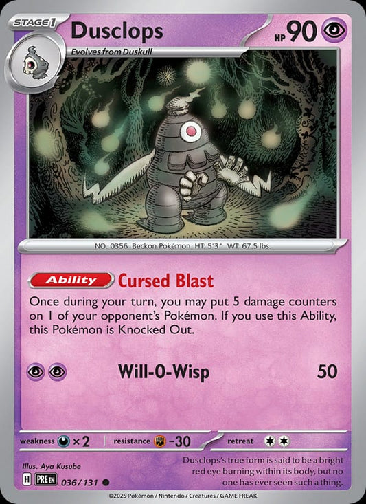 Dusclops #036 — Prismatic Evolutions