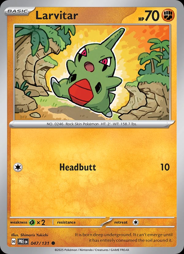 Larvitar #047 — Prismatic Evolutions