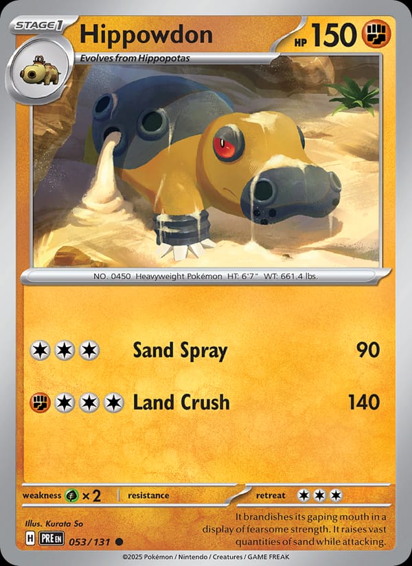 Hippowdon #053 — Prismatic Evolutions