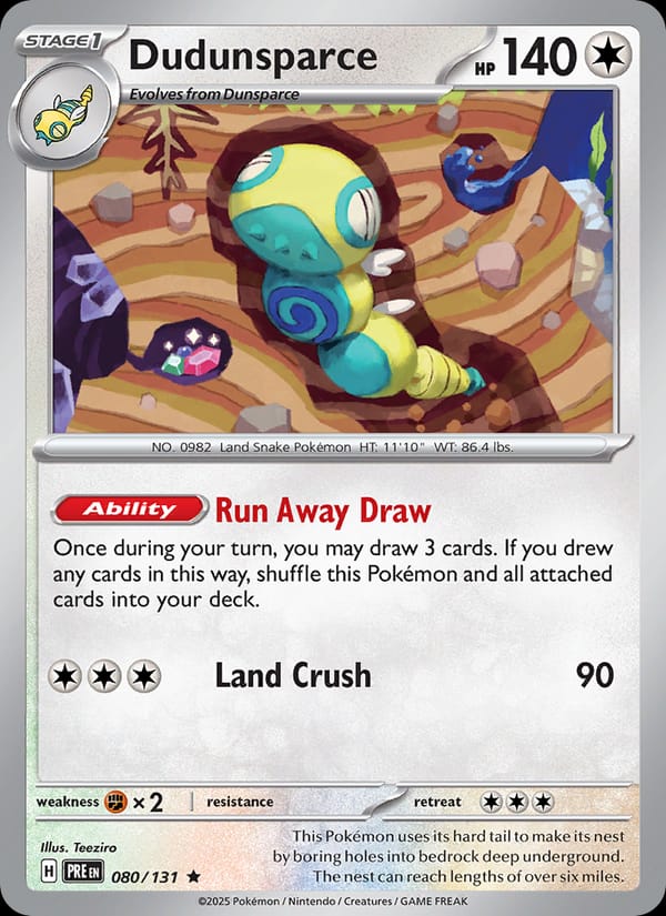 Dudunsparce #080 — Prismatic Evolutions