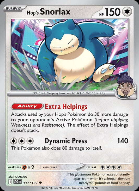 Hop's Snorlax #117 — Journey Together