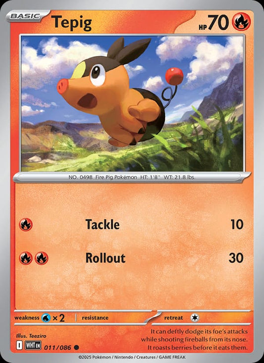 Tepig #011 — White Flare