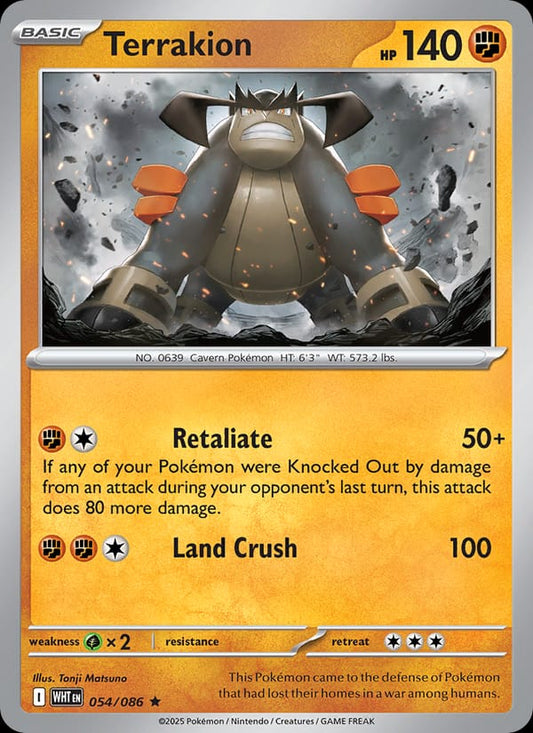 Terrakion #054 — White Flare