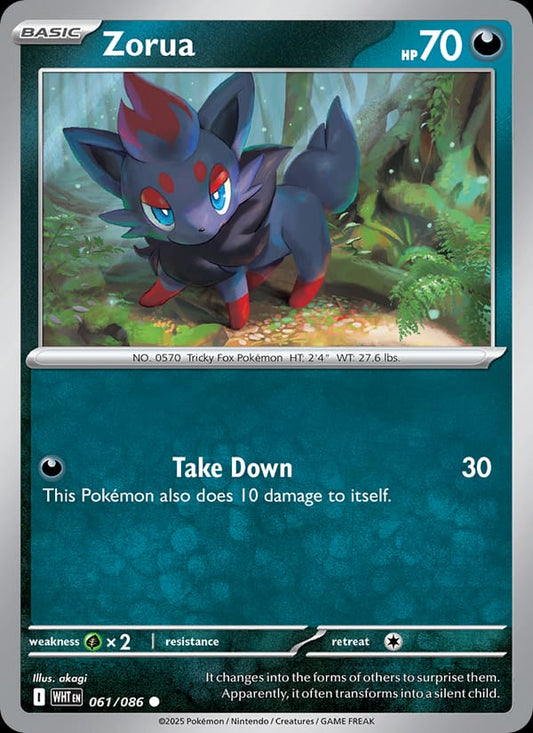 Zorua #061 — White Flare