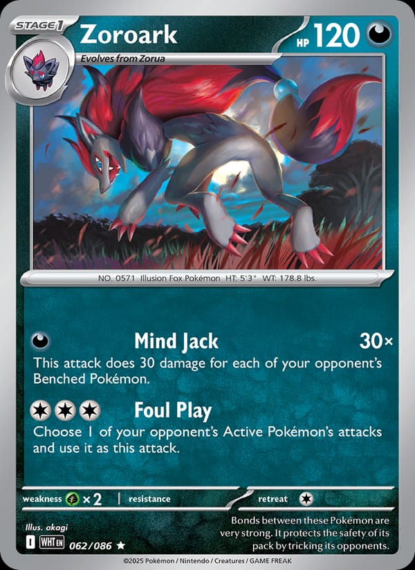 Zoroark #062 — White Flare