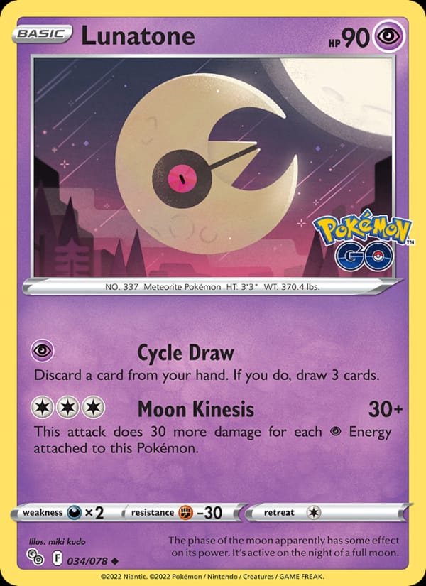 Lunatone #034 — Pokémon GO