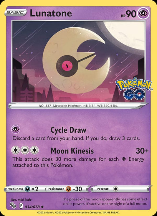 Lunatone #034 — Pokémon GO