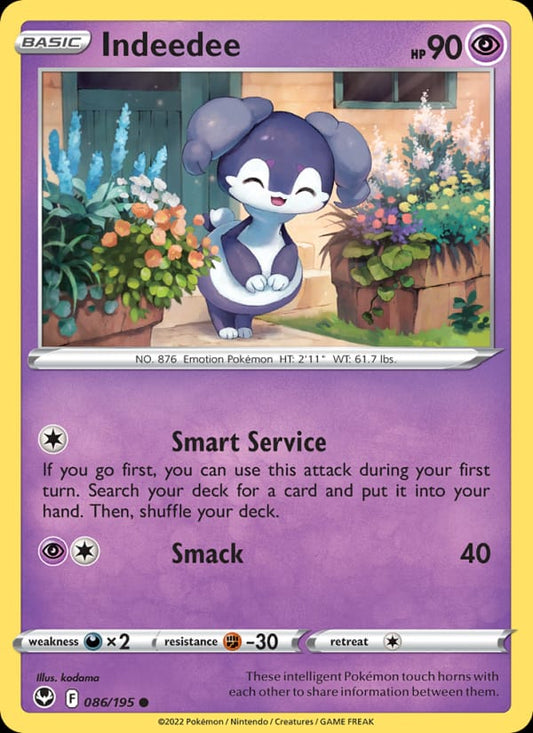 Indeedee #086 — Silver Tempest